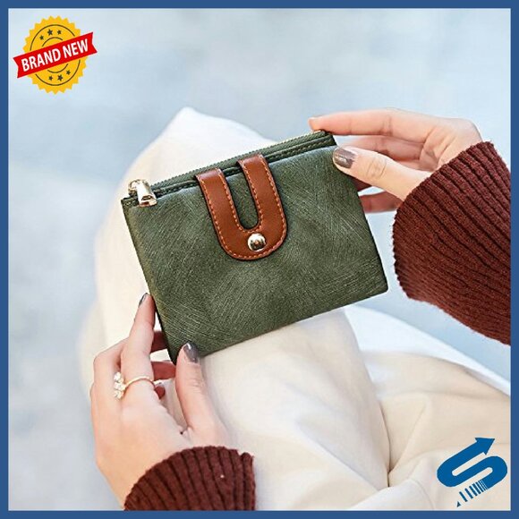 Slim Bifold RFID Leather Wallet with Zipper Coin Pocket - Picture 6 of 8